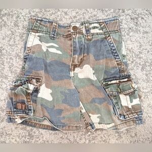 6/$22. Camo shorts. Children's place 24 months.